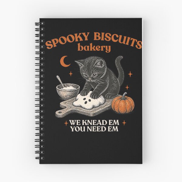 Item preview, Retro Spooky Biscuits Club Cat Lovers Halloween designed and sold by Khescoiu.