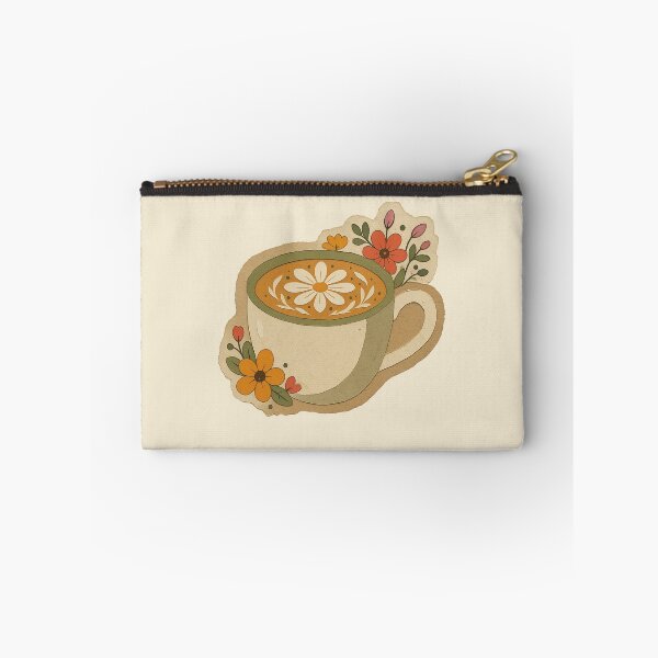 Item preview, Coffee Mug With Floral Latte Art designed and sold by ITCHAWAWAA.