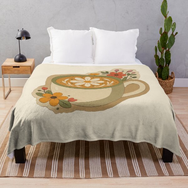 Item preview, Coffee Mug With Floral Latte Art designed and sold by ITCHAWAWAA.