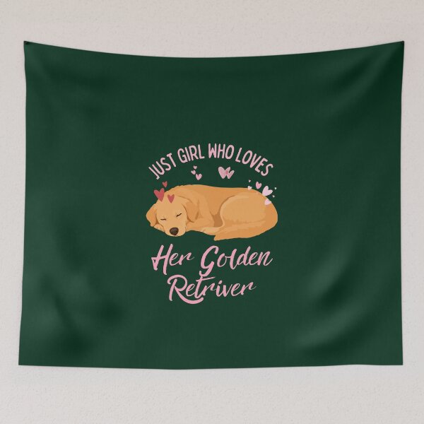 Item preview, Copy of Just a Girl Who Loves Her Golden Retriever Cute Sleeping Dog Design designed and sold by Fateh-Kro ⭐⭐⭐⭐⭐.