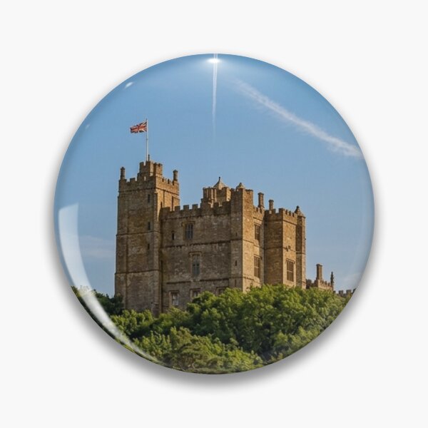 Item preview, Bolsover Castle Beneath a Jet Stream and British Flag designed and sold by Astute-Artio-Photography.