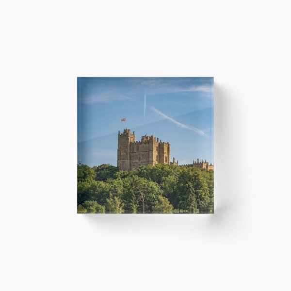 Item preview, Bolsover Castle Beneath a Jet Stream and British Flag designed and sold by Astute-Artio-Photography.