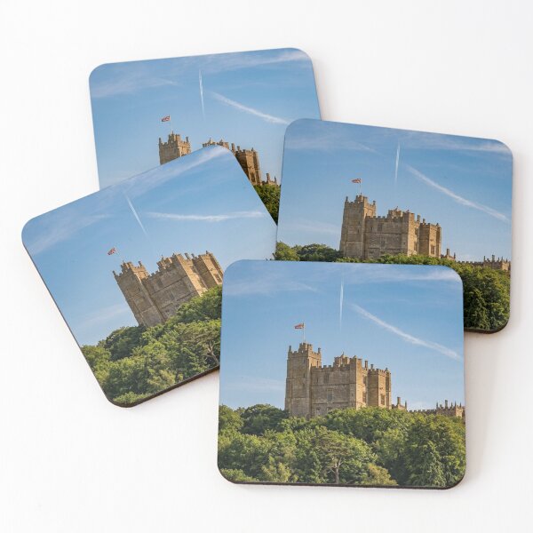 Item preview, Bolsover Castle Beneath a Jet Stream and British Flag designed and sold by Astute-Artio-Photography.