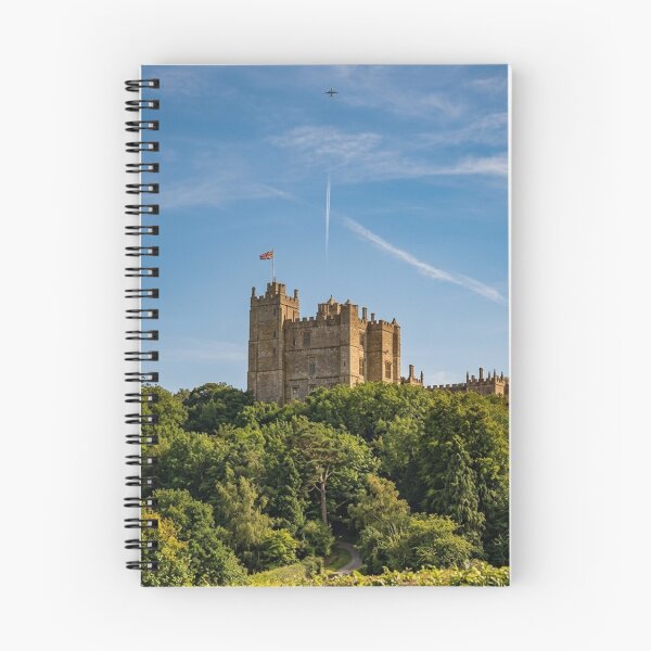 Item preview, Bolsover Castle Beneath a Jet Stream and British Flag designed and sold by Astute-Artio-Photography.