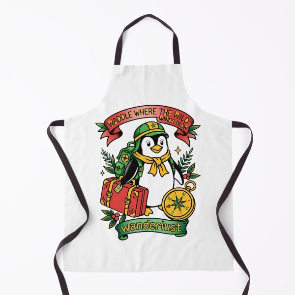 Item preview, Tattoo Penguin Wander Wild Winds Art designed and sold by puzzell.