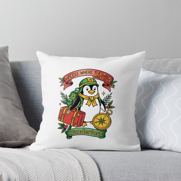 Item preview, Tattoo Penguin Wander Wild Winds Art designed and sold by puzzell.