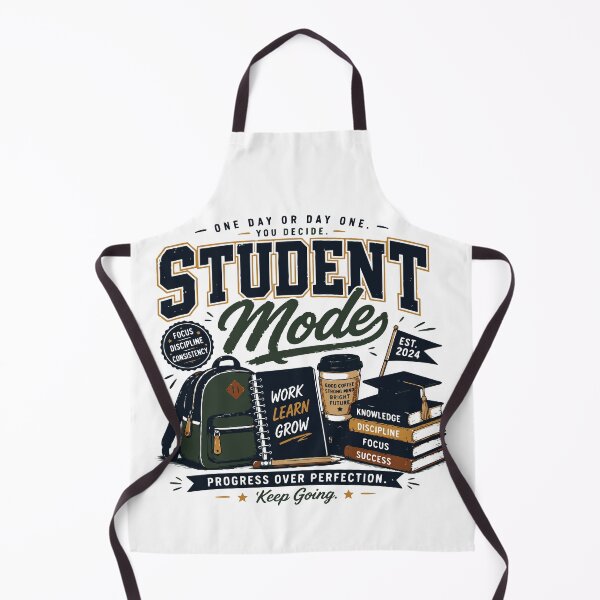 Item preview, Student Mode Progress Over Perfection College Life Design designed and sold by Sunday.Supply.