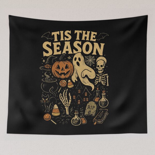 Item preview, Retro Halloween Tis The Season Spooky Autumn designed and sold by Khescoiu.