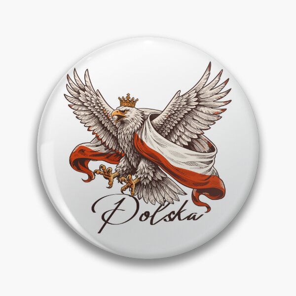 Item preview, Polska T-Shirt – Polish eagle with flag designed and sold by Pineapple-Tree.