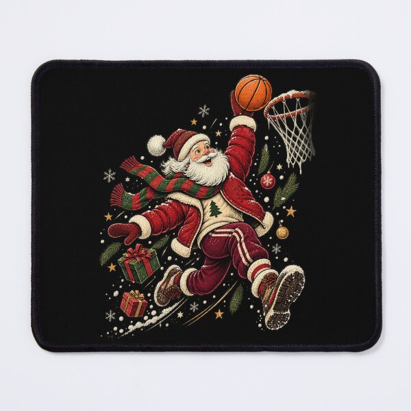 Item preview, Christmas Basketball Santa Inspired Holiday Hoops Vintage Winter Sports designed and sold by SOUFIANE1991.
