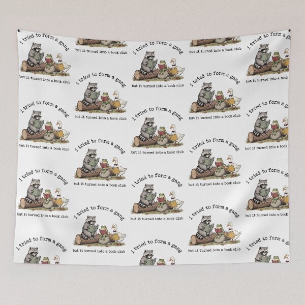 Item preview, Funny Animal Book Club Humor Design designed and sold by nojany.