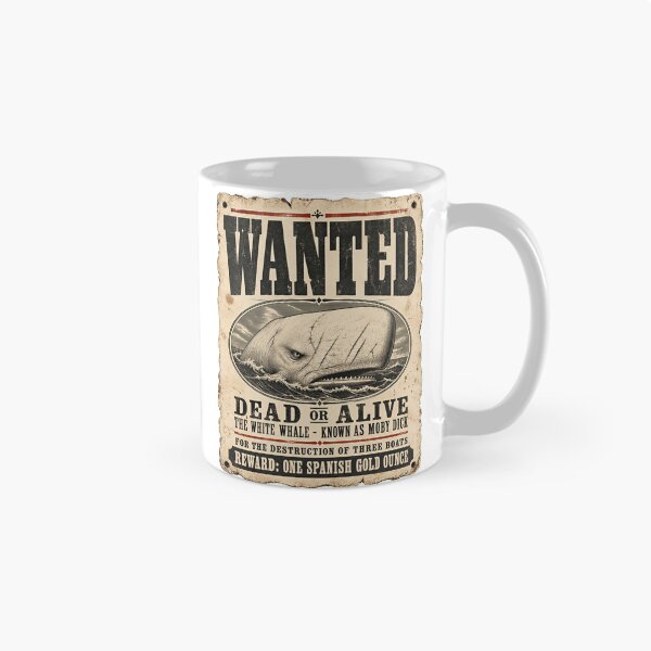 Item preview, Moby Dick Wanted Poster - White Whale Dead or Alive designed and sold by Fenay Designs.