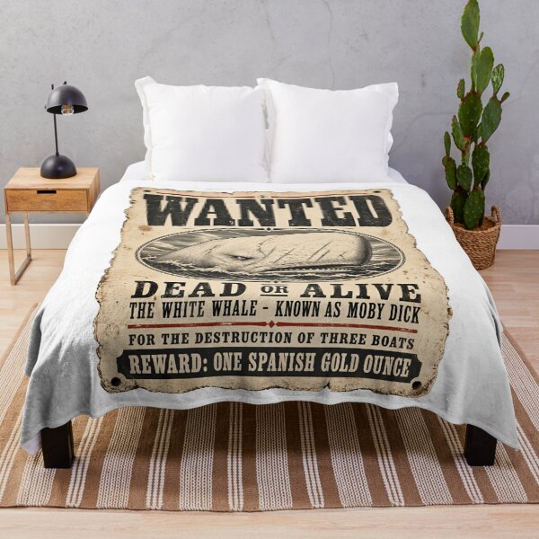 Item preview, Moby Dick Wanted Poster - White Whale Dead or Alive designed and sold by Fenay Designs.
