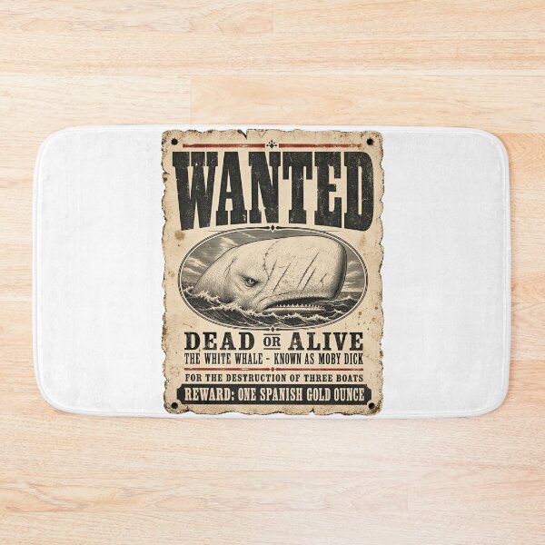 Item preview, Moby Dick Wanted Poster - White Whale Dead or Alive designed and sold by Fenay Designs.