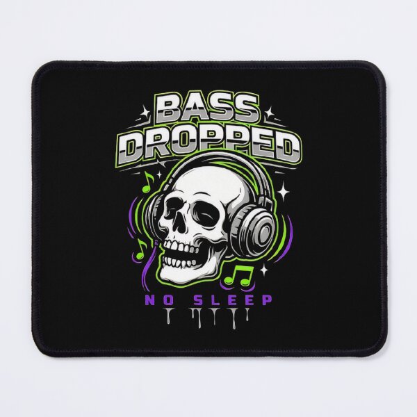 Item preview, Bass Dropped Skeleton Headphones Streetwear Neon Cyberpunk designed and sold by TrendNewTShirt.