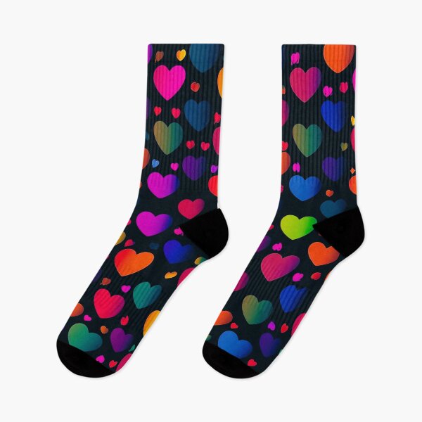 Item preview, Colorful Rainbow Hearts Pattern – Vibrant Love & Happy Heart Design designed and sold by IMuDesigner.