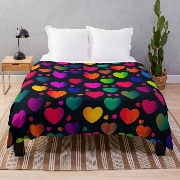 Item preview, Colorful Rainbow Hearts Pattern – Vibrant Love & Happy Heart Design designed and sold by IMuDesigner.