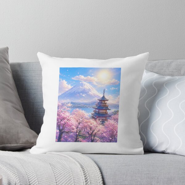 Item preview, Mount Fuji and Cherry Blossom Trees designed and sold by Aquamarineelle.