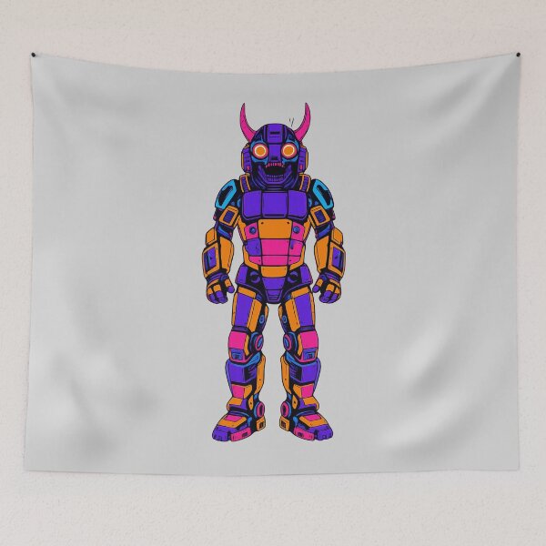 Item preview, Synthwave Oni designed and sold by KungPowUnicorn.