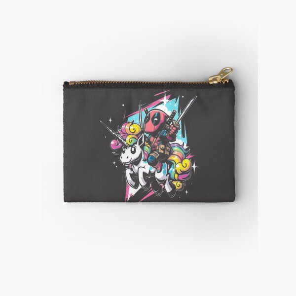 Item preview, Chibi Deadpool Riding Rainbow Unicorn - Funny Art Print PERFECT GIFT FOR YOU AND FRIENDS designed and sold by TheEdward.