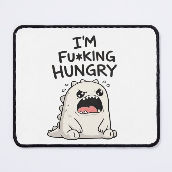 Item preview, I'm Fu*king Hungry – Grumpy Baby Dino Funny Meme designed and sold by RON-FASHION.