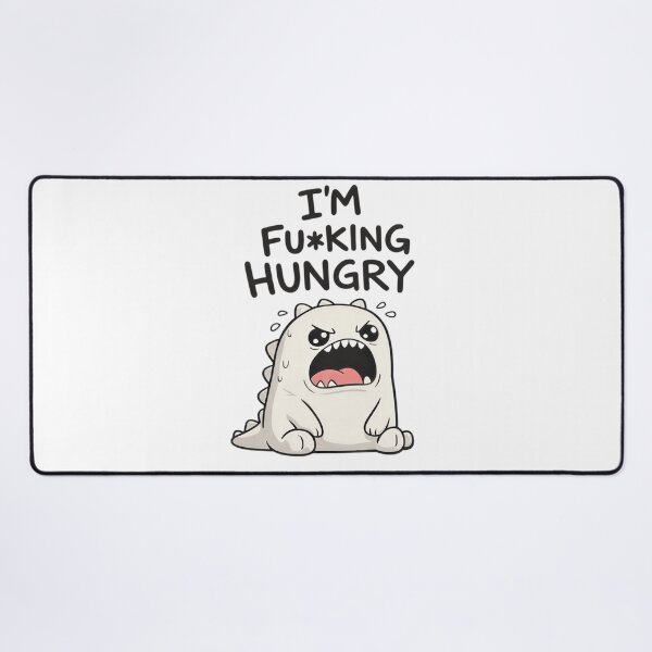 Item preview, I'm Fu*king Hungry – Grumpy Baby Dino Funny Meme designed and sold by RON-FASHION.