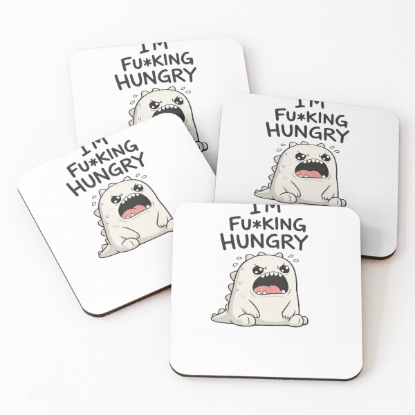 Item preview, I'm Fu*king Hungry – Grumpy Baby Dino Funny Meme designed and sold by RON-FASHION.