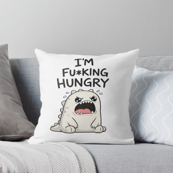 Item preview, I'm Fu*king Hungry – Grumpy Baby Dino Funny Meme designed and sold by RON-FASHION.