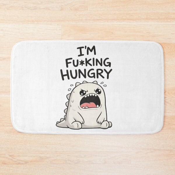 Item preview, I'm Fu*king Hungry – Grumpy Baby Dino Funny Meme designed and sold by RON-FASHION.