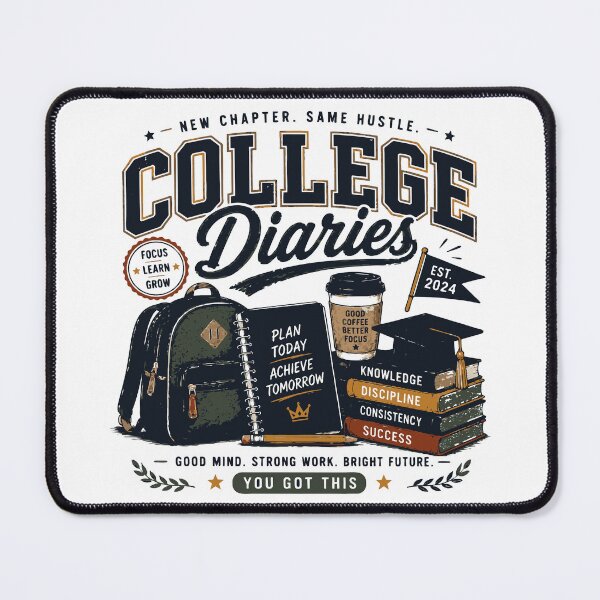 Item preview, College Diaries Campus Life Retro Student Design designed and sold by Sunday.Supply.
