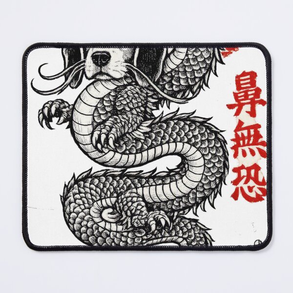 Item preview, Japanese Tattoo-Style Beagle Dragon designed and sold by calmapit.