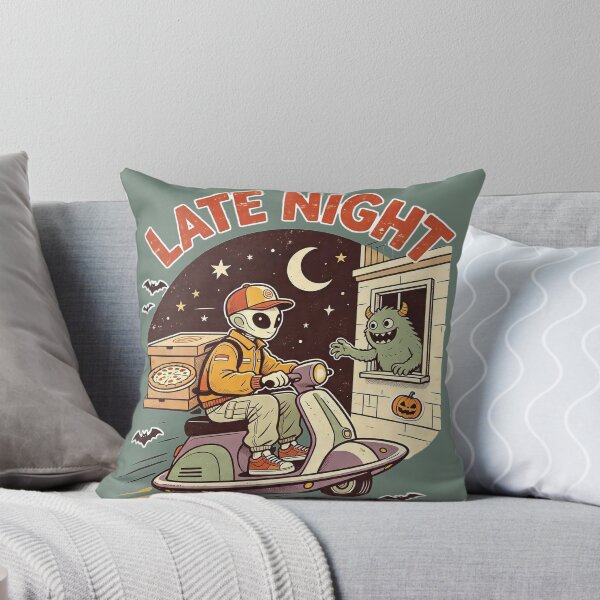 Item preview, Late Night Alien Pizza Delivery Scooter designed and sold by NatalieJeans.