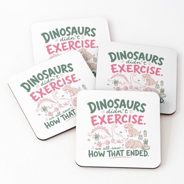 Item preview, Dinosaurs Didn't Exercise Funny Fitness Personal Trainer  designed and sold by roartusa.