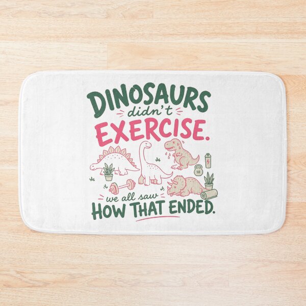 Item preview, Dinosaurs Didn't Exercise Funny Fitness Personal Trainer  designed and sold by roartusa.