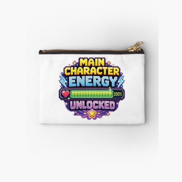 Item preview, Main Character Energy Unlocked Pixel Art Gamer designed and sold by BobbyTee Merch.