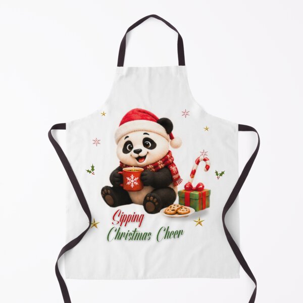 Item preview, Cute Christmas Panda Sipping Hot Cocoa Artwork designed and sold by EnginerdStudio.