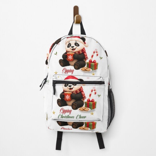 Item preview, Cute Christmas Panda Sipping Hot Cocoa Artwork designed and sold by EnginerdStudio.