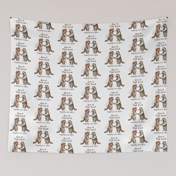 Item preview, Autumn Raccoon Wedding designed and sold by Roy & Tiffany.