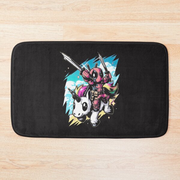 Item preview, Deadpool Chibi Riding Unicorn Cute Mercenary Graphic Art ⭐⭐⭐⭐⭐ designed and sold by TheEdward.