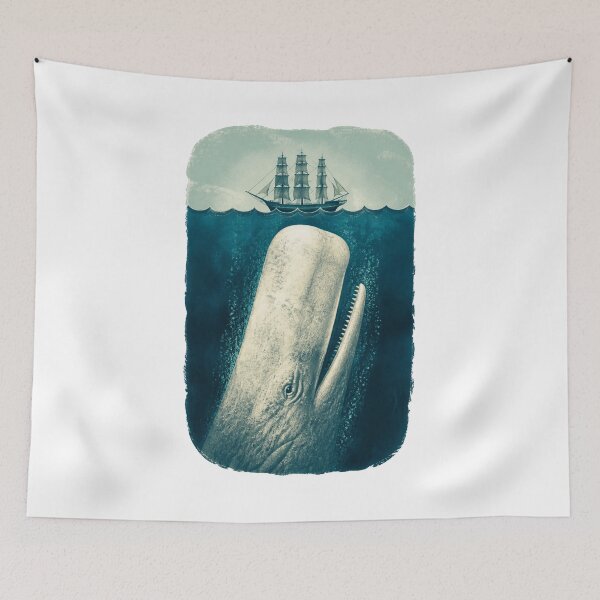 Item preview, Moby Dick Below the Pequod - White Whale Rising designed and sold by Fenay Designs.