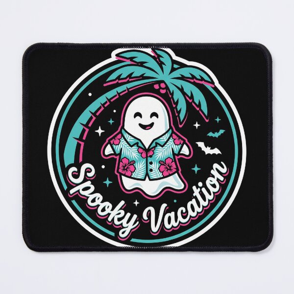 Item preview, Spooky Vacation Hawaiian Ghost Palm Tree Beach Halloween designed and sold by TeNovaStudio ⭐⭐⭐⭐⭐.