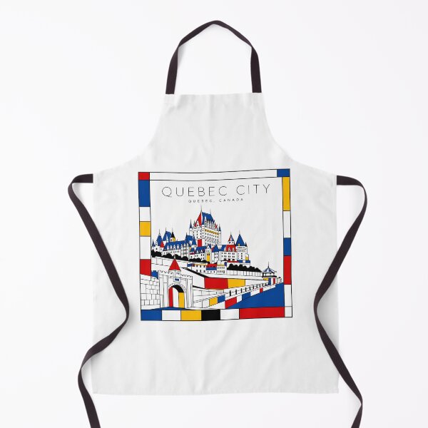 Item preview, Quebec City Mondrian style poster 3D designed and sold by CMYKStudio.