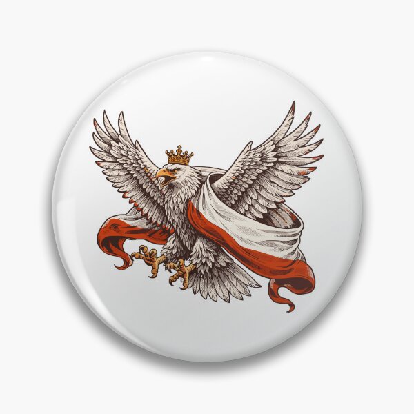 Item preview, Poland T-Shirt – Polish Eagle with Flag designed and sold by Pineapple-Tree.