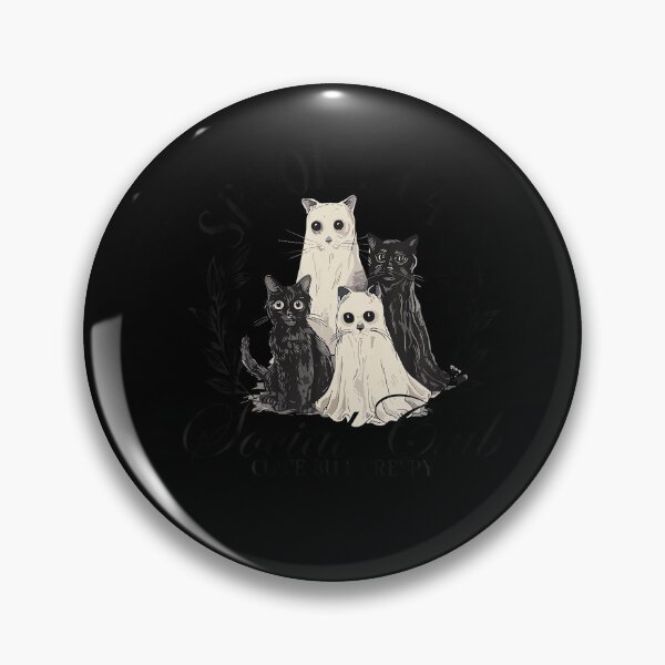 Item preview, Spooky Cat Social Club Ghost Cat Halloween Gothic designed and sold by Khescoiu.
