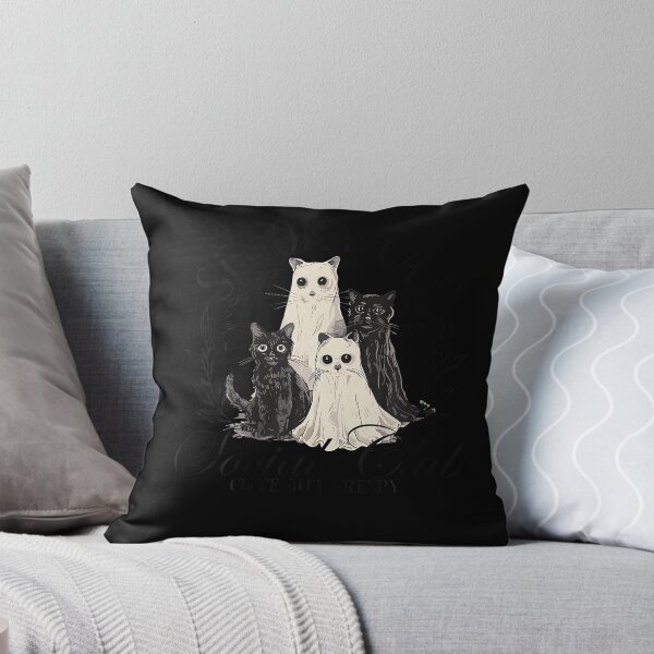 Item preview, Spooky Cat Social Club Ghost Cat Halloween Gothic designed and sold by Khescoiu.