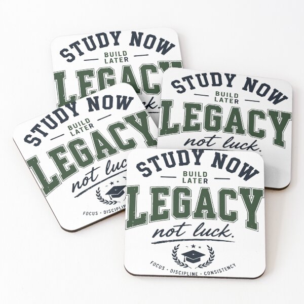 Item preview, Study Now Build Your Legacy College Student Motivation designed and sold by Sunday.Supply.
