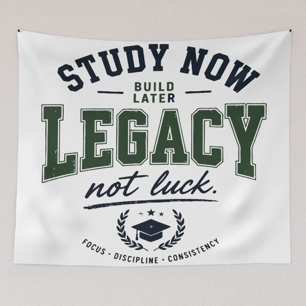 Item preview, Study Now Build Your Legacy College Student Motivation designed and sold by Sunday.Supply.