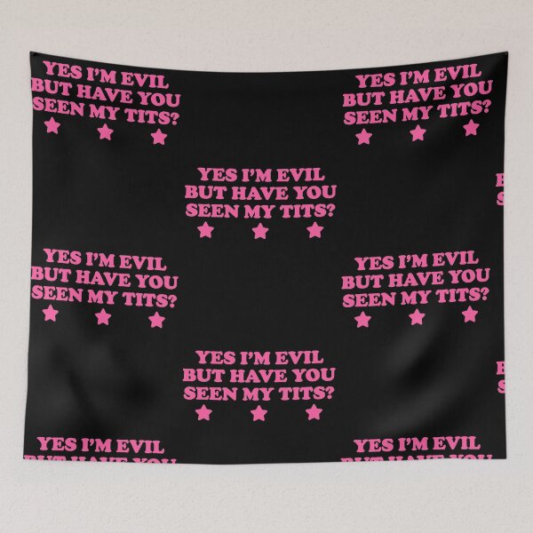 Item preview, Yes I'm Evil Funny Statement Design designed and sold by RDGNR.