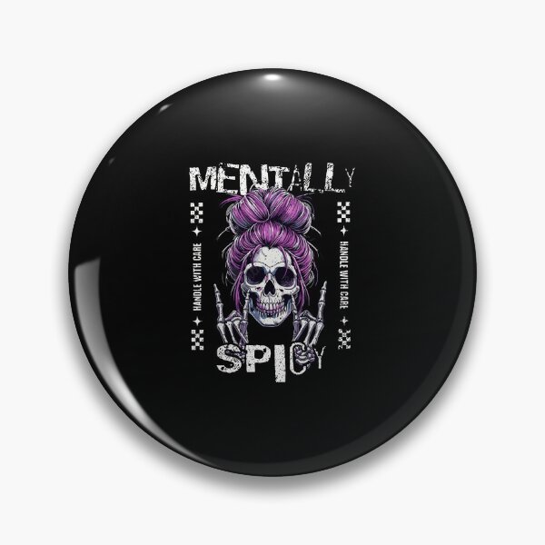 Item preview, Mentally Spicy Skull Art for Edgy Souls designed and sold by nojany.