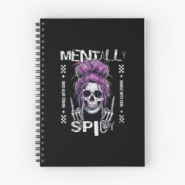 Item preview, Mentally Spicy Skull Art for Edgy Souls designed and sold by nojany.